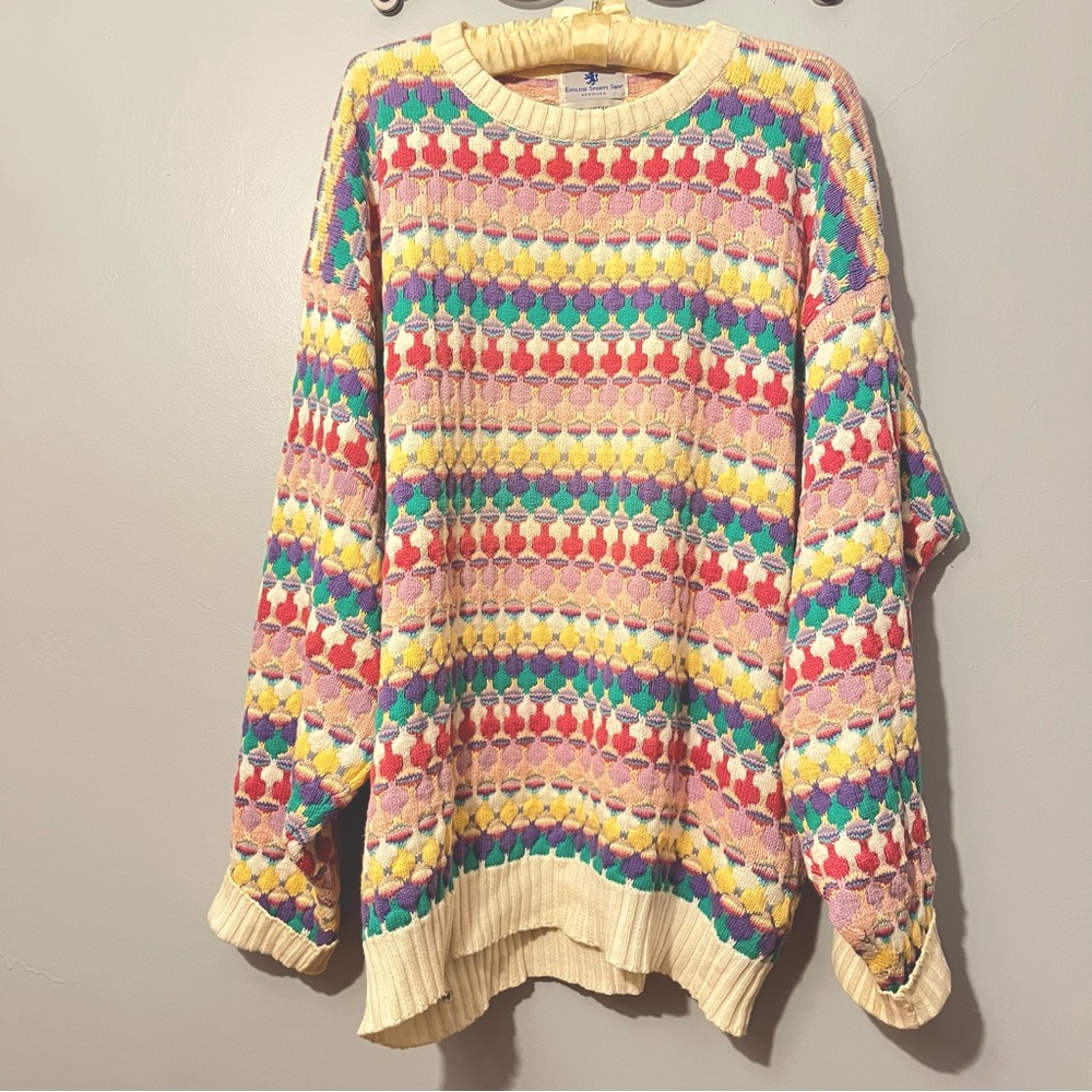 Oversized patterned sweater